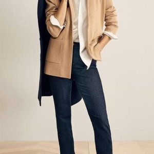 New - JCREW - Women's Open-front sweater-blazer - Hthr Khaki - size XS